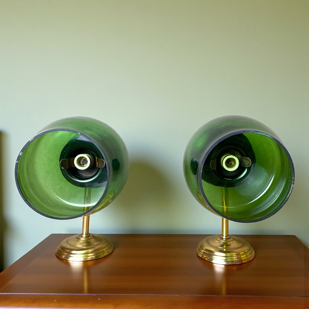 Green Glass Wall Sconces