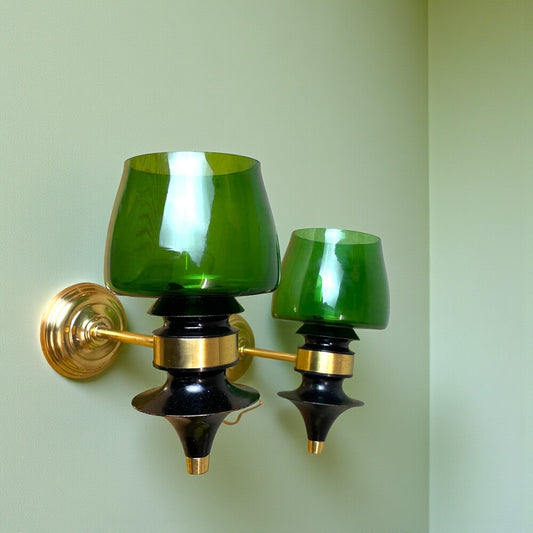 Green Glass Wall Sconces