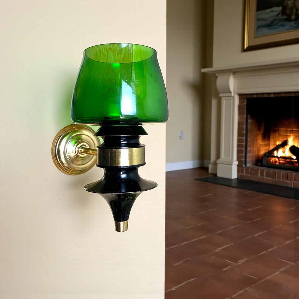 Green Glass Wall Sconces