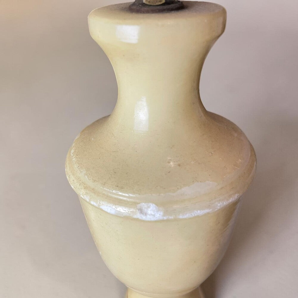 Pair of alabaster table lamps