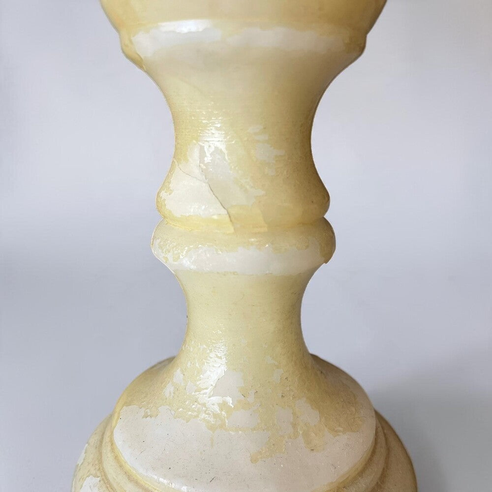 Pair of alabaster table lamps