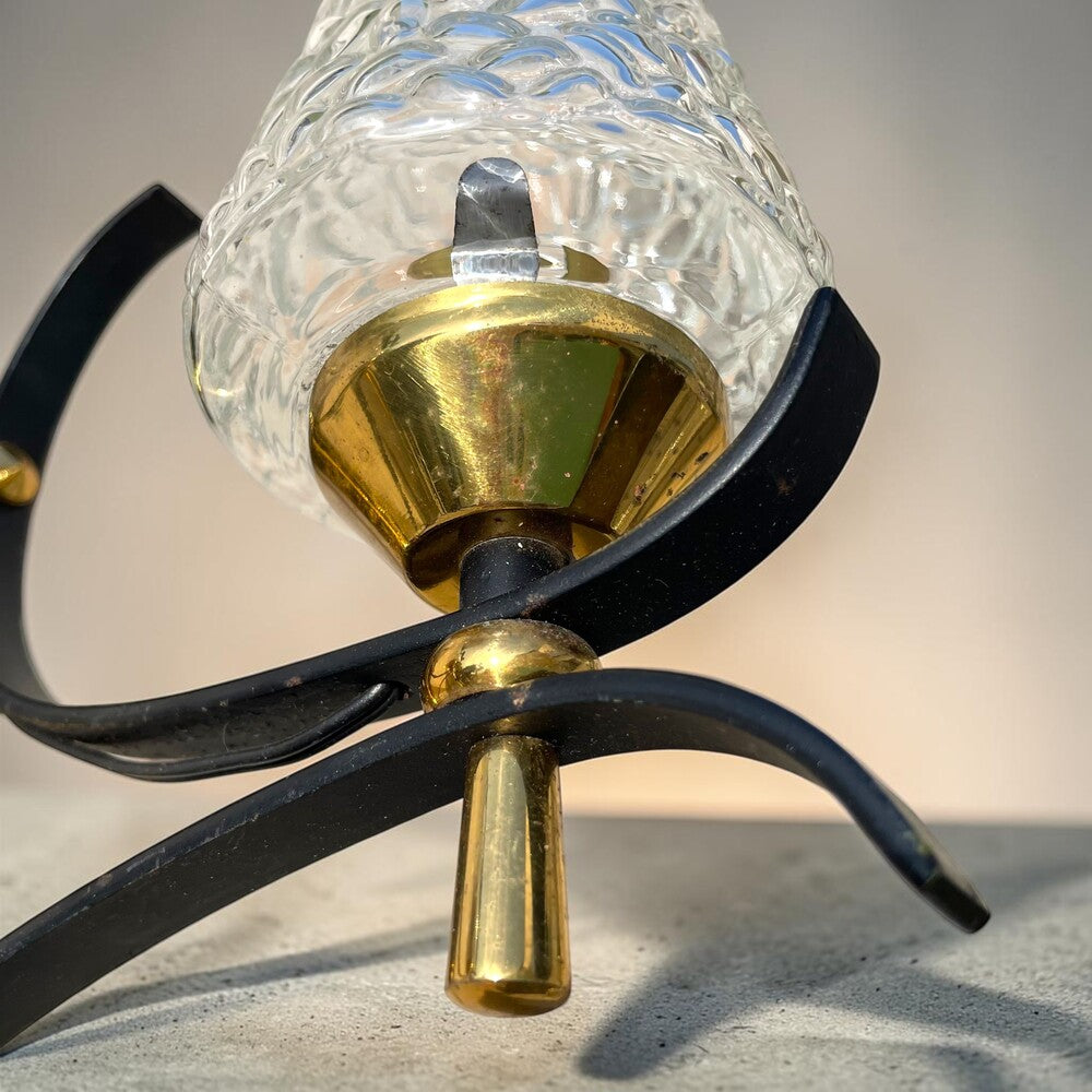 Pair Atomic Age Mid Century Wall Sconces
