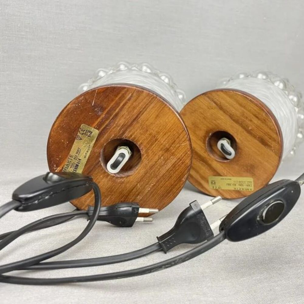 Pair of Wooden Table Lamps