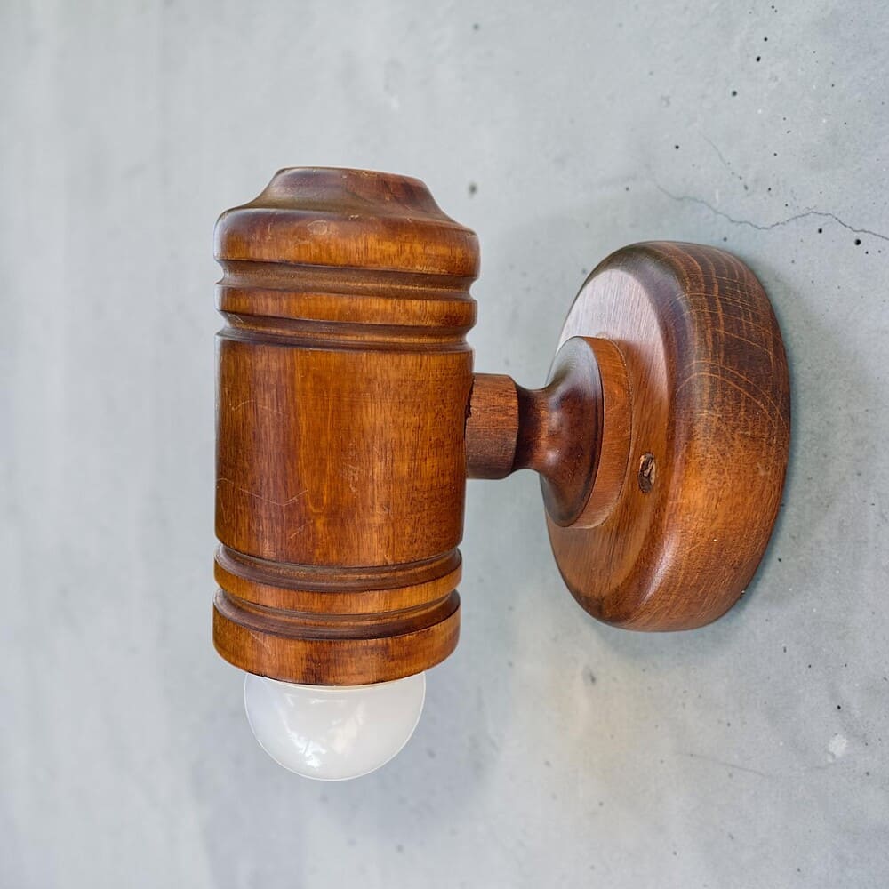 Scandinavian Wooden Wall Sconce