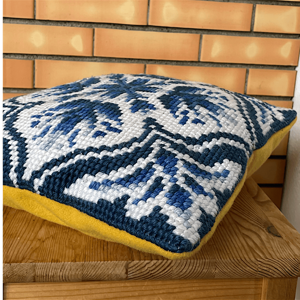 Portuguese Arraiolos Tapestry Cushion