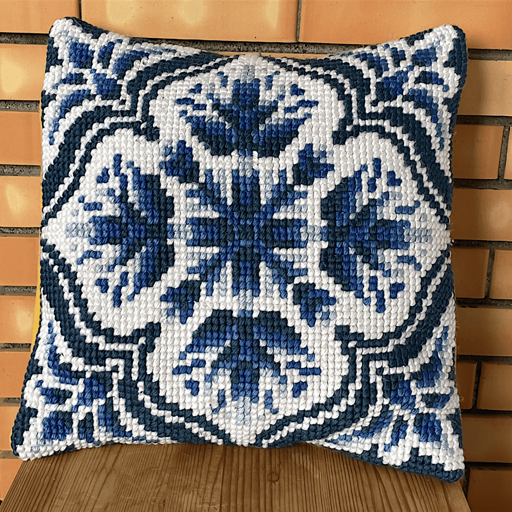 Portuguese Arraiolos Tapestry Cushion