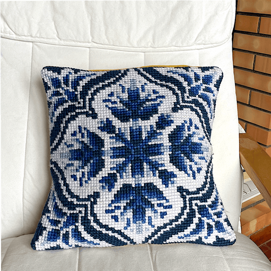 Portuguese Arraiolos Tapestry Cushion