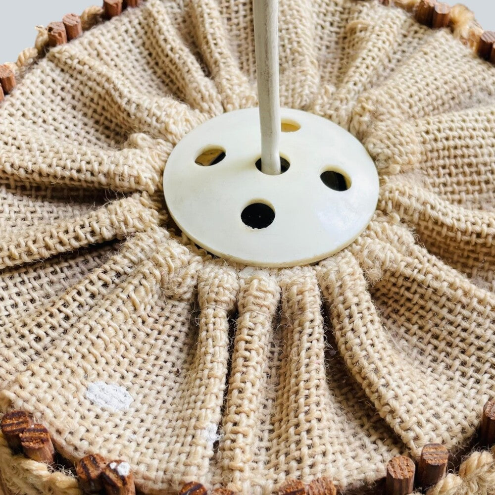 Wooden Rustic Hanging Lamp