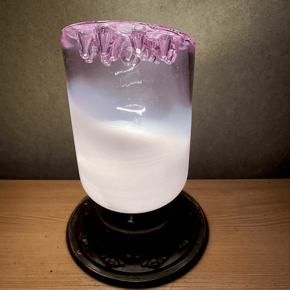Sculptural Art Glass Light