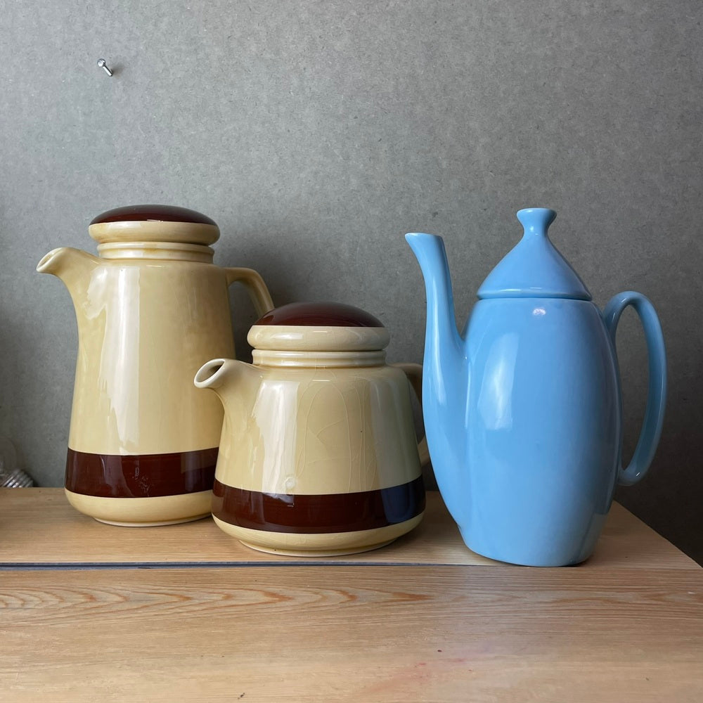 Lot Portuguese Mid Century Coffee Pots