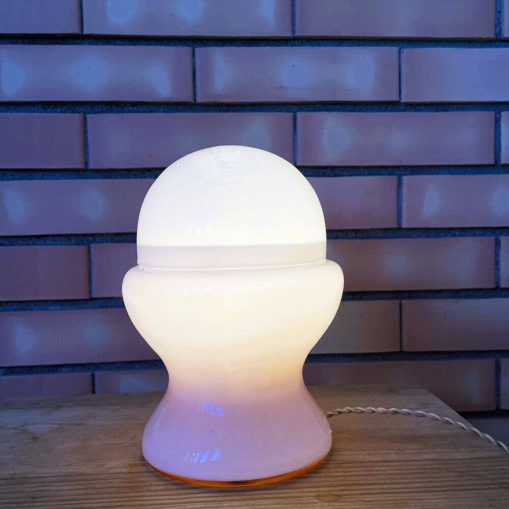 Space Age Opaline Glass Table Lamp
