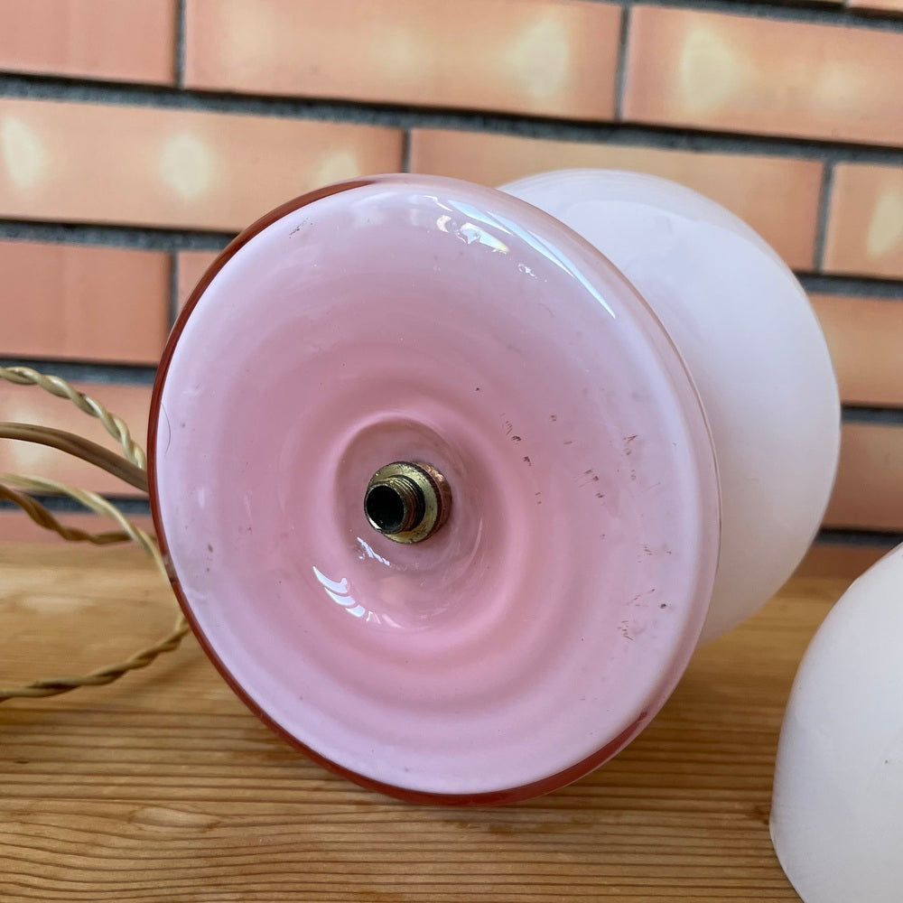 Space Age Opaline Glass Table Lamp