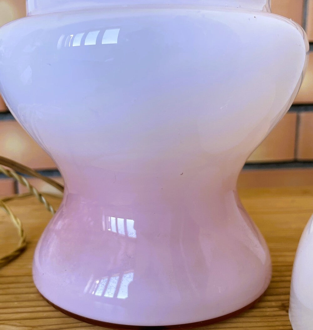 Space Age Opaline Glass Table Lamp