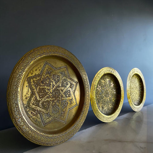 Decorative Vintage Brass Trays