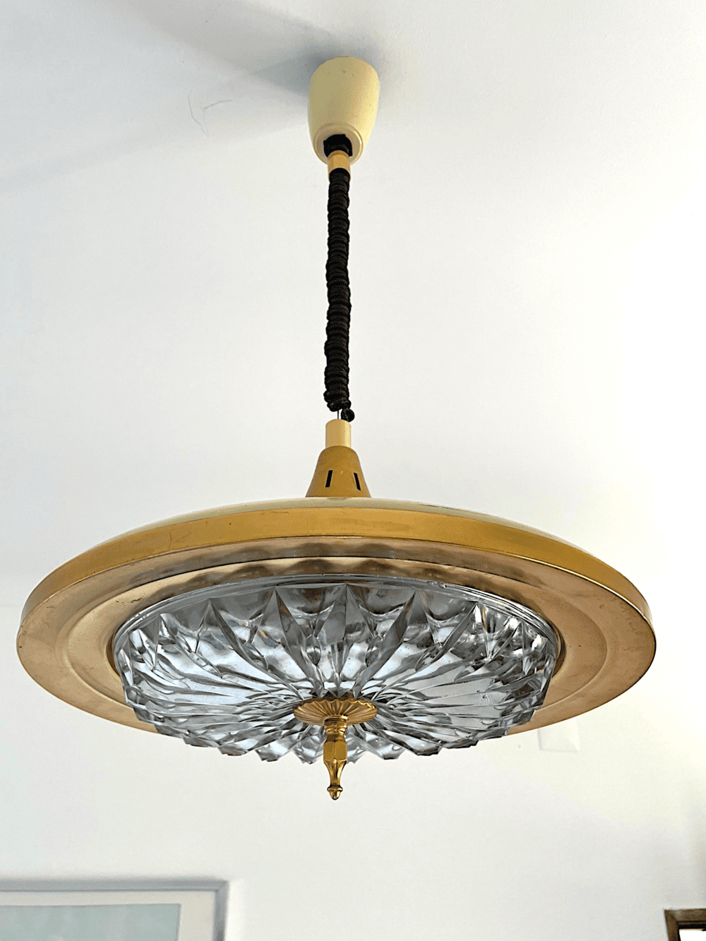 Vintage Rettractable Pendant Light