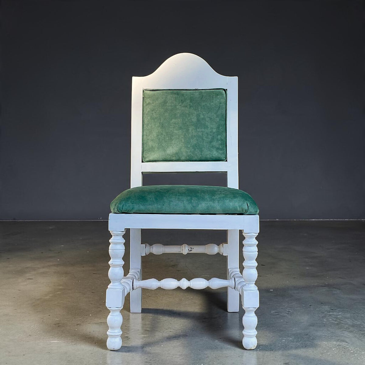 Antique Portuguese solid wood chair restored