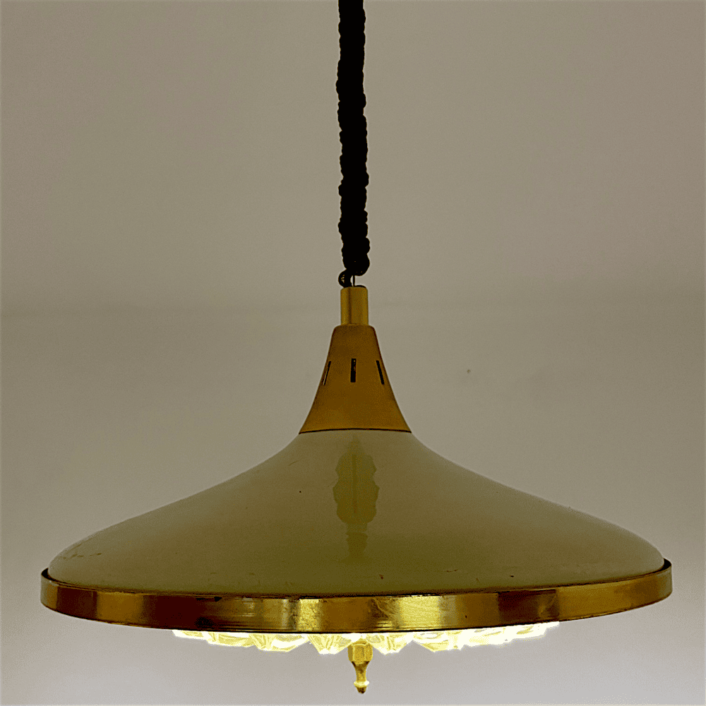 Vintage Rettractable Pendant Light