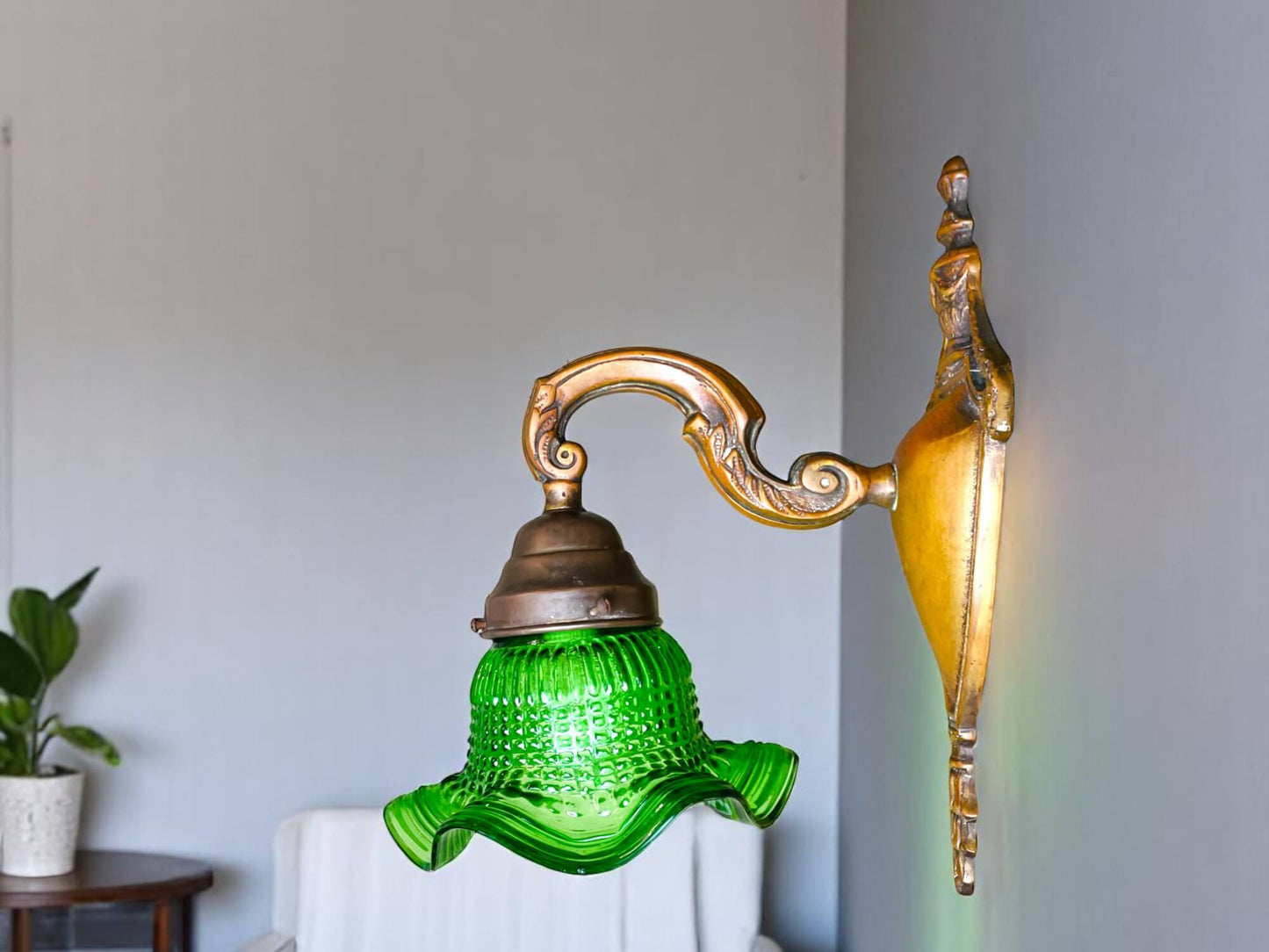 Glass Tulip Wall Sconce