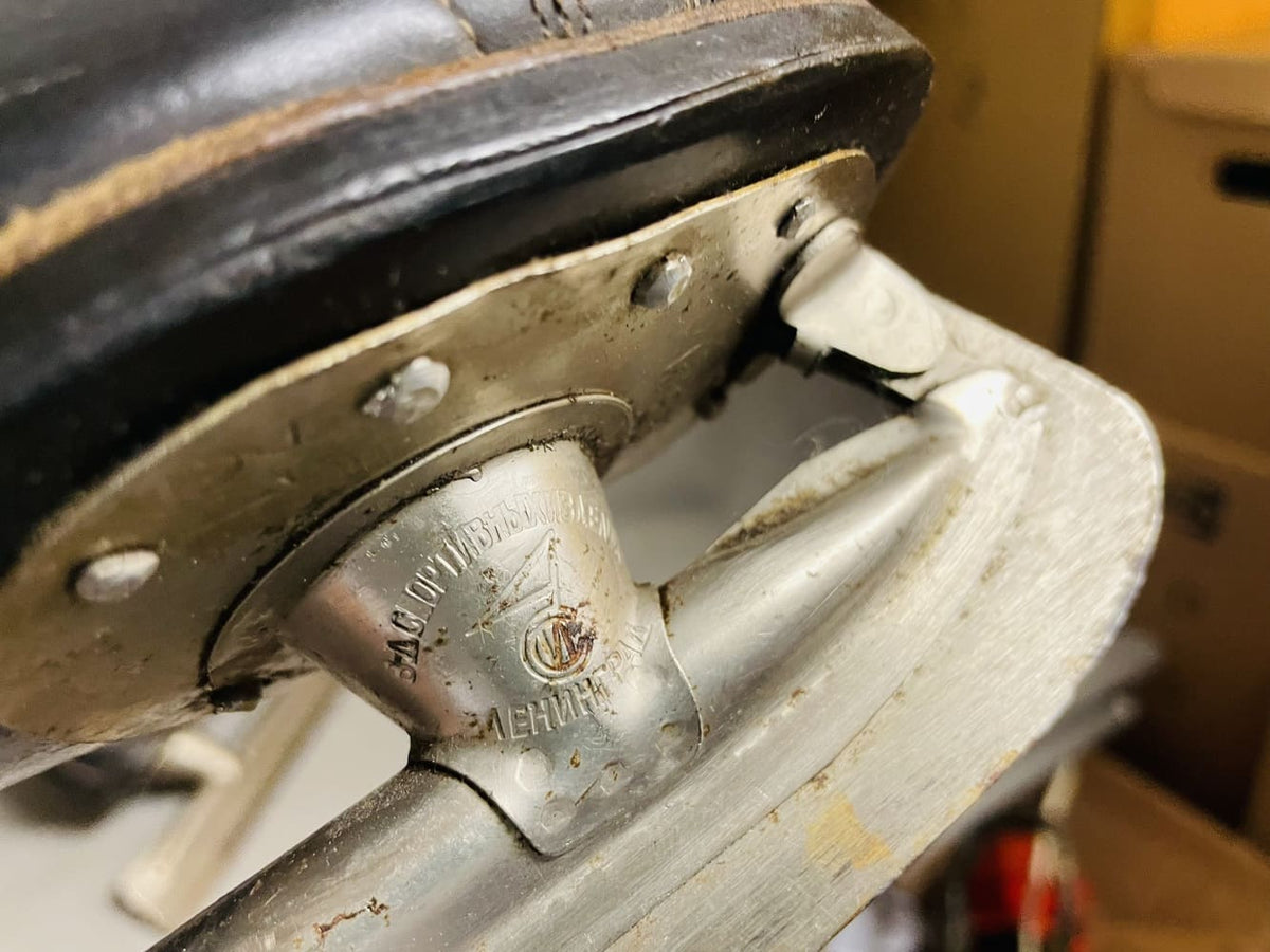Original 1950s Soviet ice skates