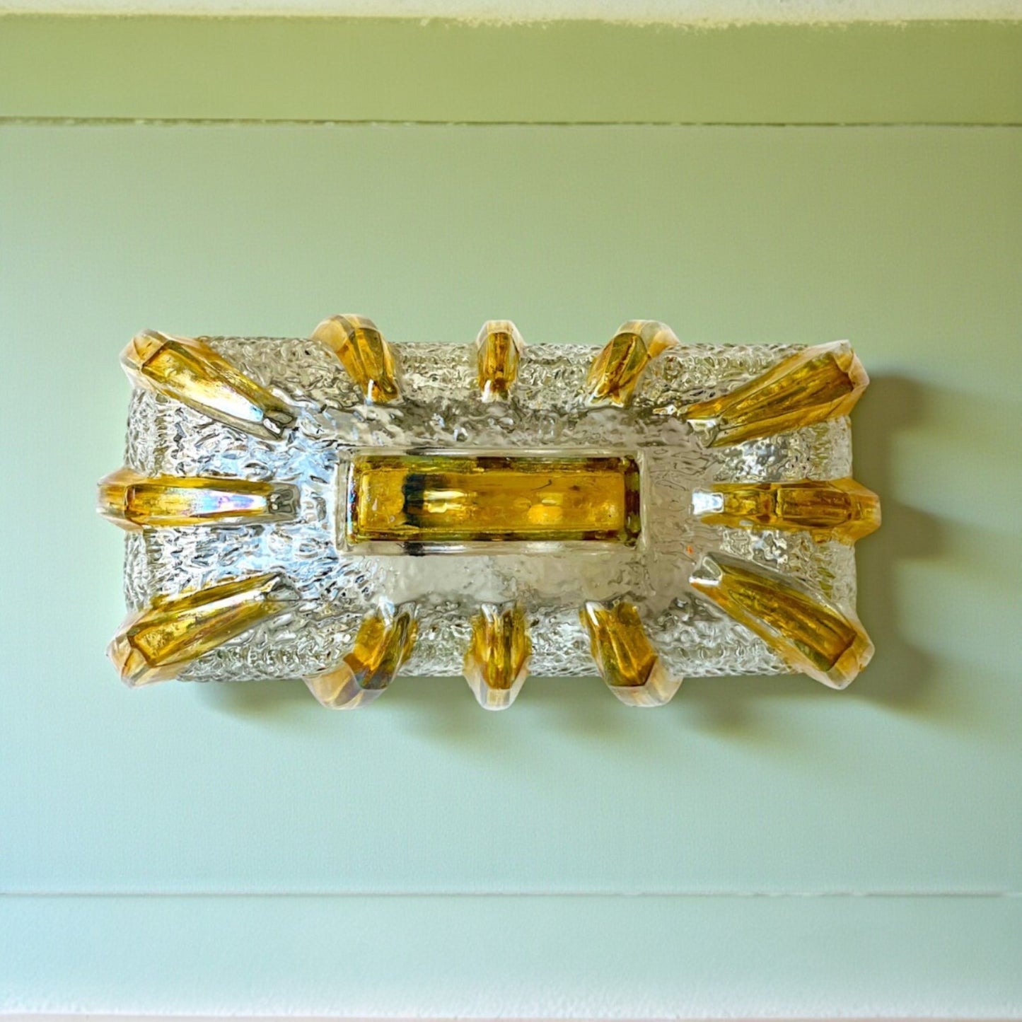 Murano Glass Flush Mount Light
