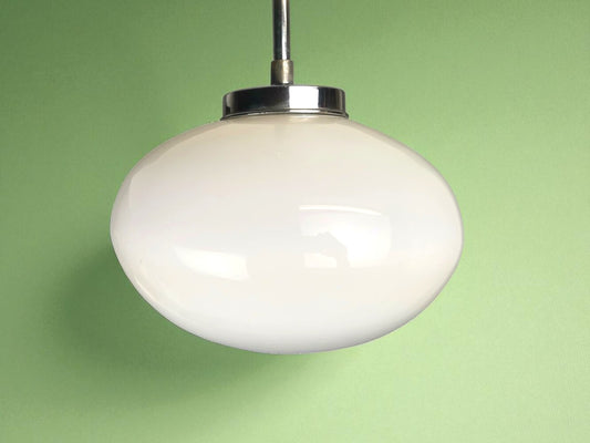 White Art Deco hanging lamp