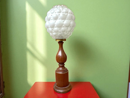 Tall wood table lamp