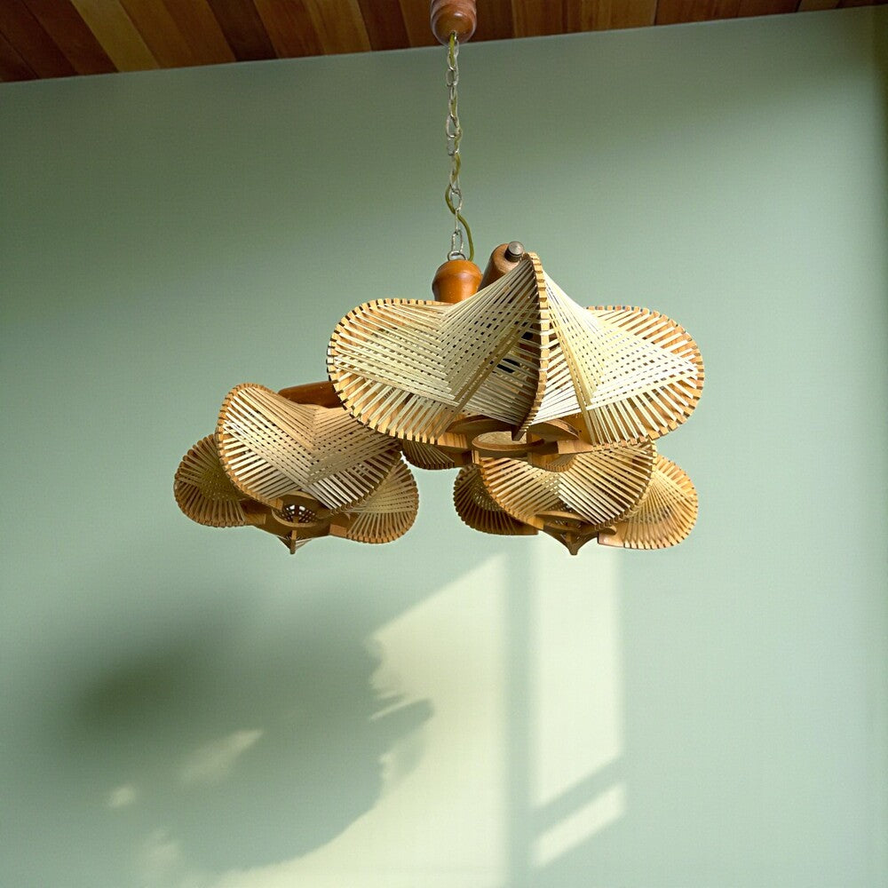 Rustic Wooden Chandelier