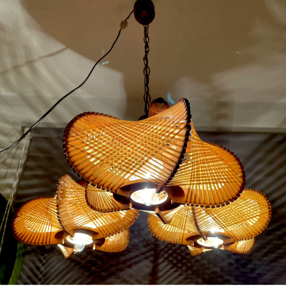 Rustic Wooden Chandelier