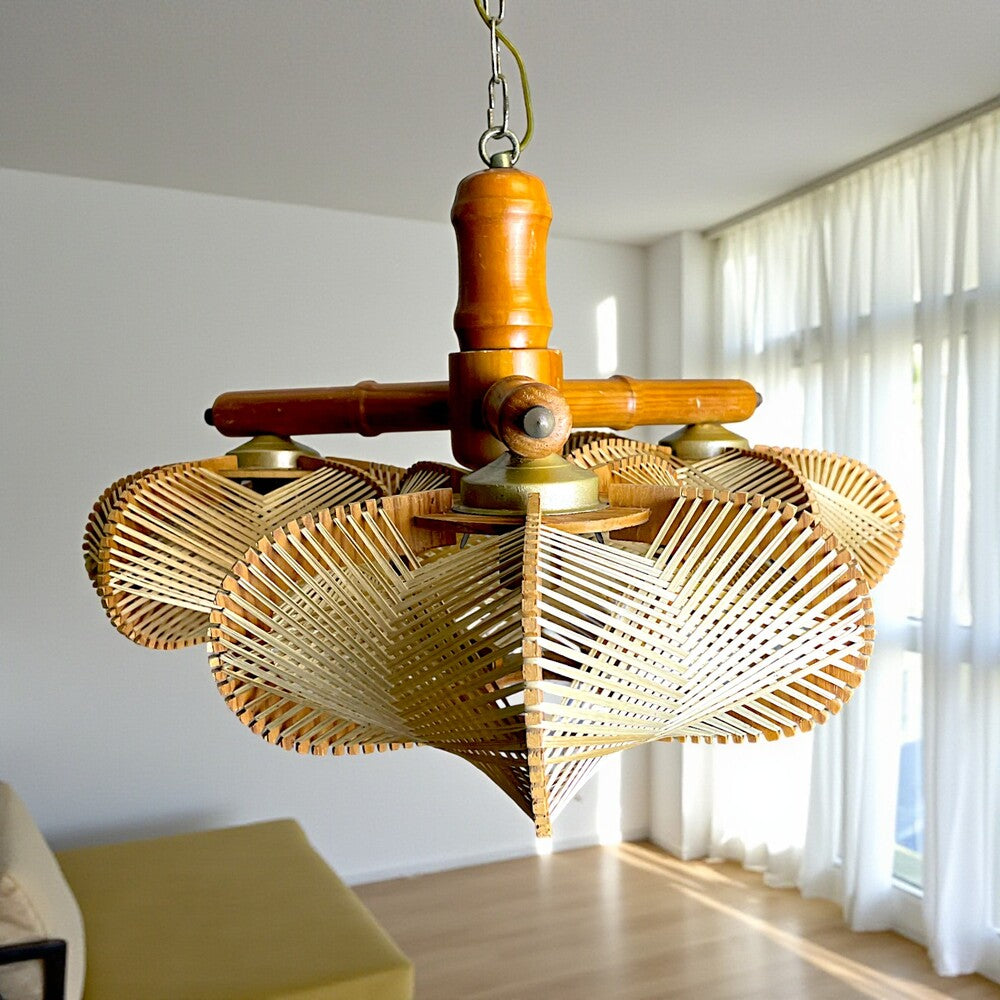 Rustic Wooden Chandelier