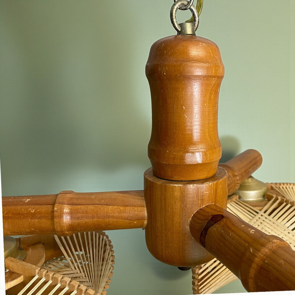 Rustic Wooden Chandelier