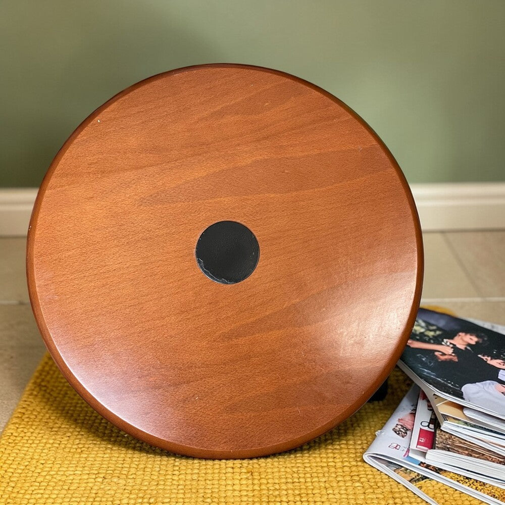 Walnut Table with Magazine Rack