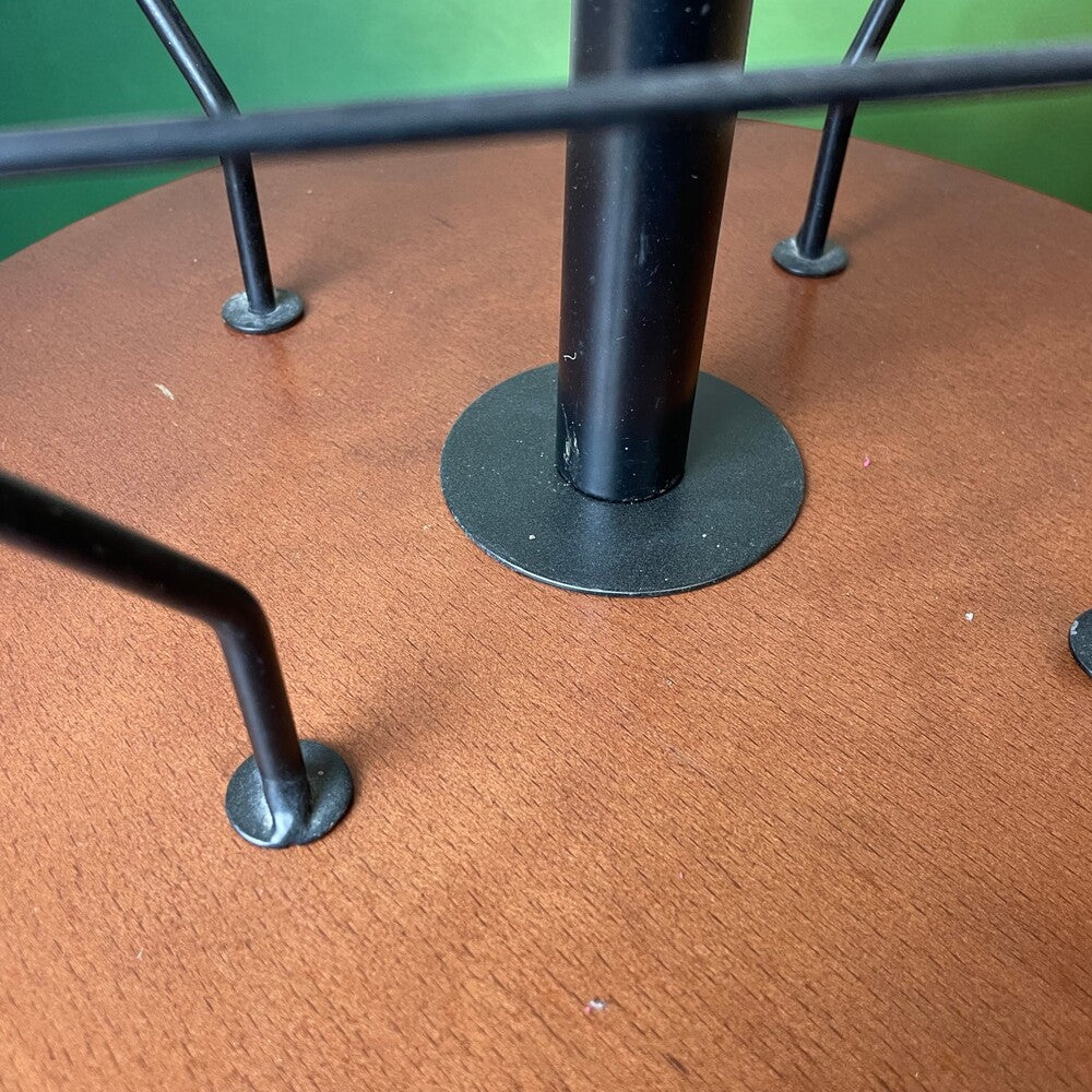 Walnut Table with Magazine Rack