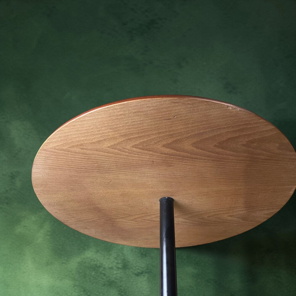 Walnut Table with Magazine Rack
