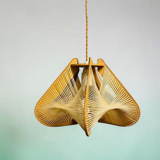 Japandi wooden Hanging Lamp