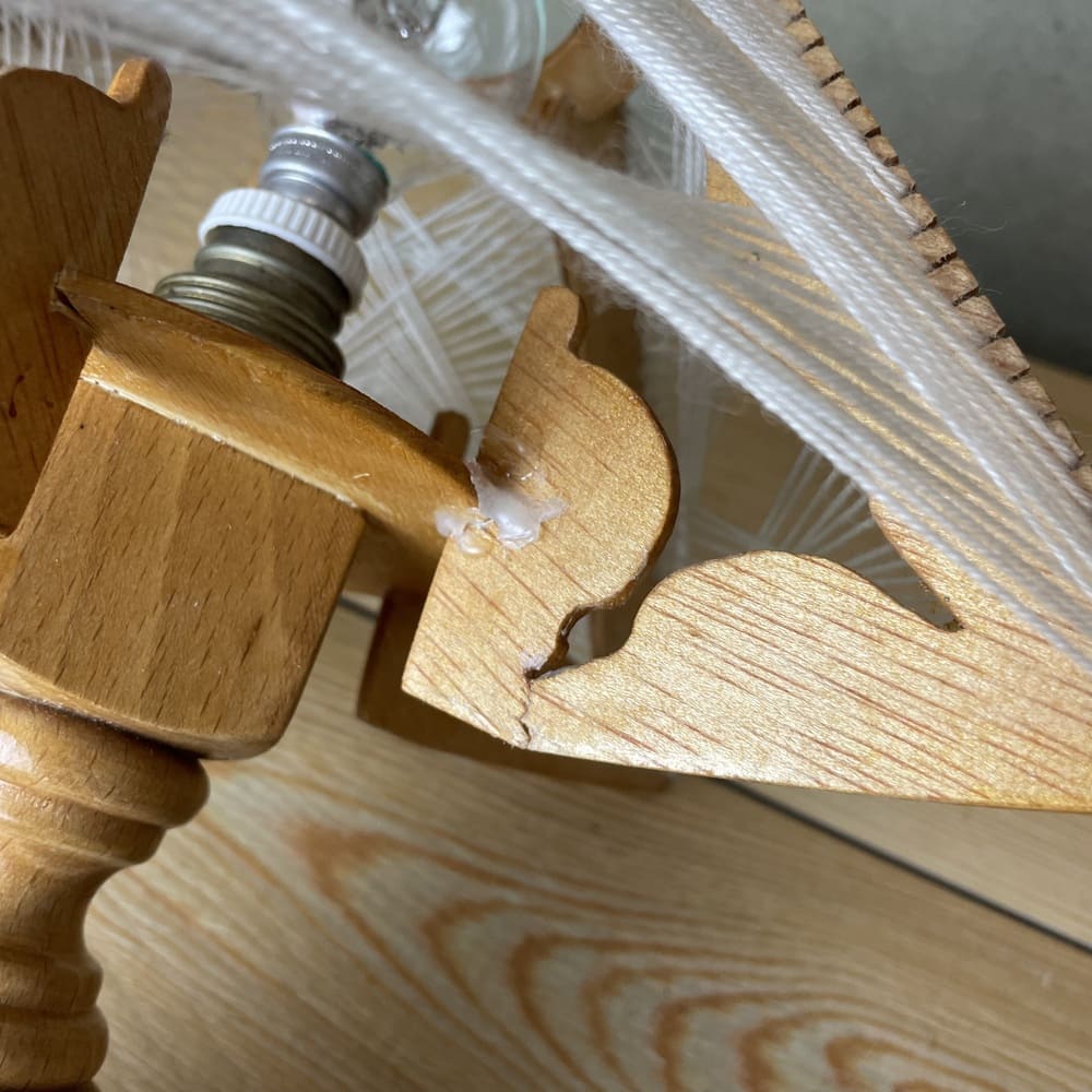 Wood and String Lamp