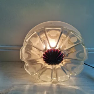 Glass flower lamp